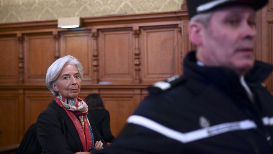 Christine Lagarde, avant le début du procès, le 12 décembre 2016