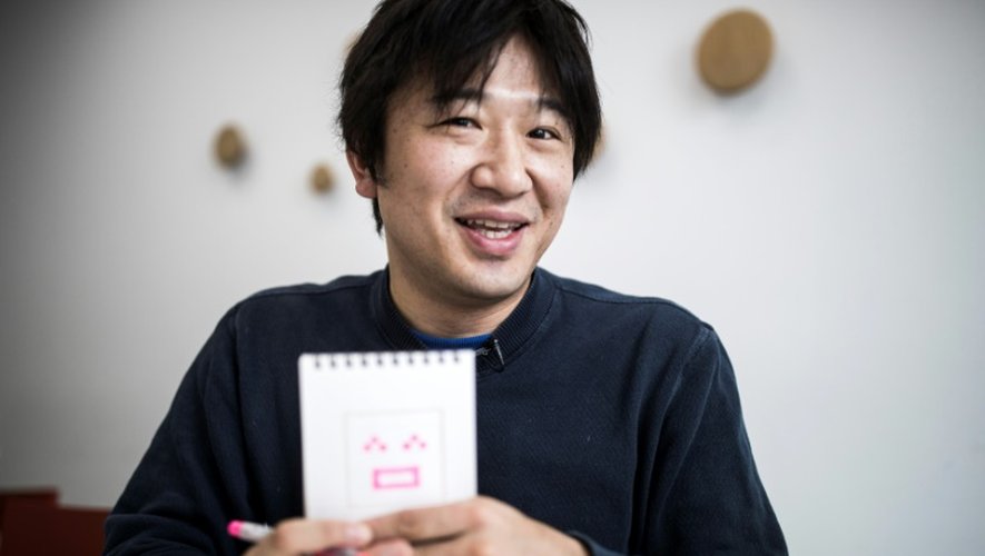 Le Japonais Shigetaka Kurita, créateur des "emoji", le 30 novembre 2016 à Tokyo