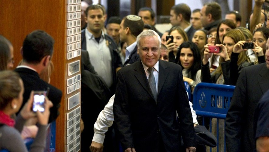 L'ex-président israélien Moshé Katzav à Tel Aviv, le 30 décembre 2010