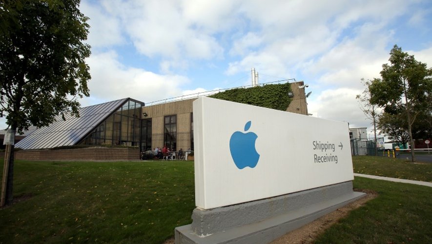 Les bâtiments d'Apple à Cork, le 2 octobre 2014, dans le sud de l'Irlande, où la firme américaine emploie 6.000 personnes