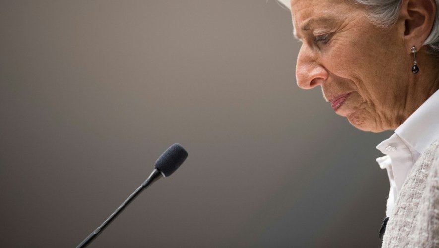 Christine Lagarde, le 14 juillet 2016, lors d'un discours au Center for Global Development, à Washington