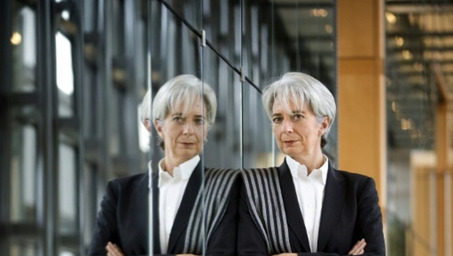 Christine Lagarde pose le 21 novembre 2008, au ministère de l'Economie et des Finances, à Paris