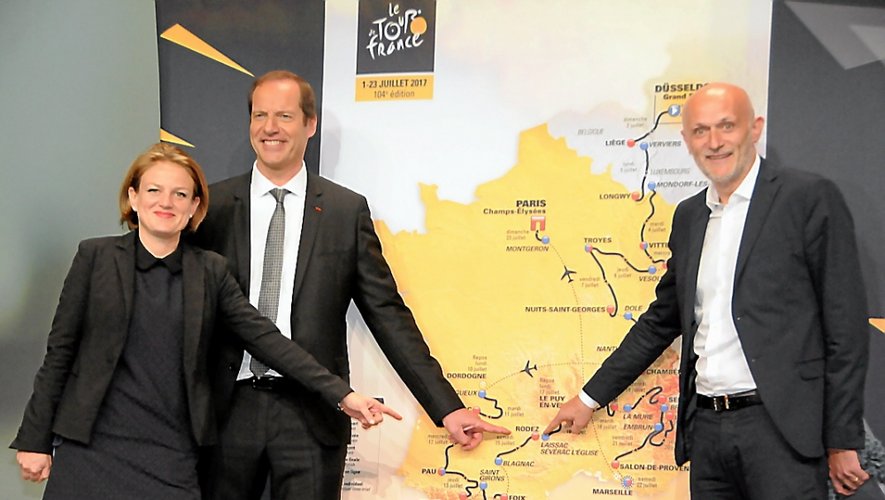 Sarah Vidal (adjointe à la culture) et Stéphane Mazars (adjoint aux sports) avaient représenté Rodez  à la présentation du Tour  de France 2017 à Paris, où Christian Prudhomme, patron de l’épreuve, avait révélé l’arrivée le 15 juillet de la Grande Boucle dans 
le chef-lieu aveyronnais.