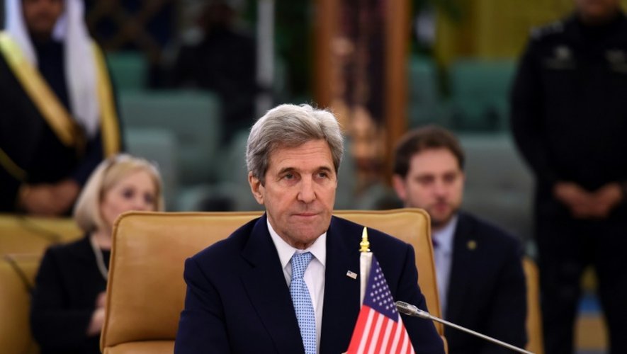 Le secrétaire d'Etat John Kerry à Ryad le 18 décembre 2016