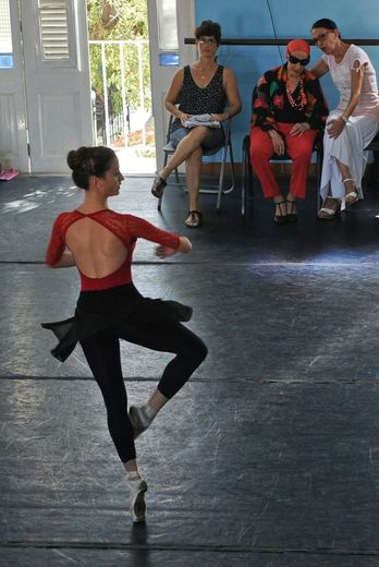 Une répétition au Ballet national de Cuba à La Havane, en présence d'Alicia Alonso, le 20 décembre 2016
