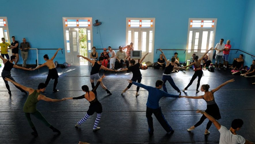 Répétition au Ballet national de Cuba d'Alicia Alonso, le 20 décembre 2016 à La Havane