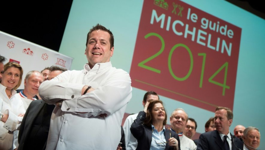 Le chef (trois étoiles au Michelin) Arnaud Lallement, à Paris le 24 février 2014