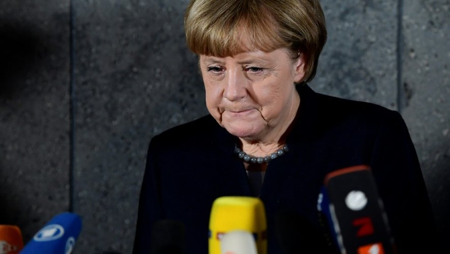 La Chancelière allemande Angela Merkel, le 22 décembre 2016 à Berlin