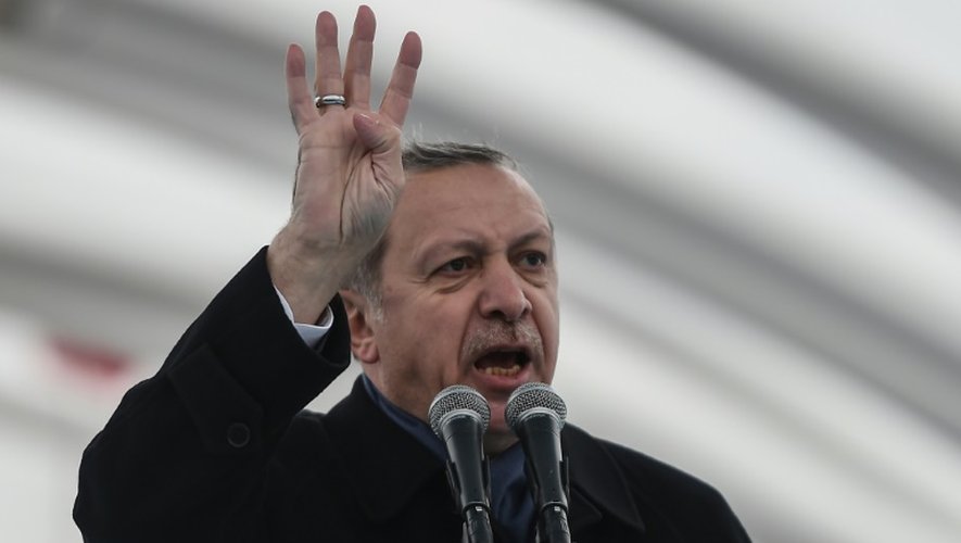 Le président turc Recep Tayyip Erdogan le 20 décembre 2016 à Istanbul