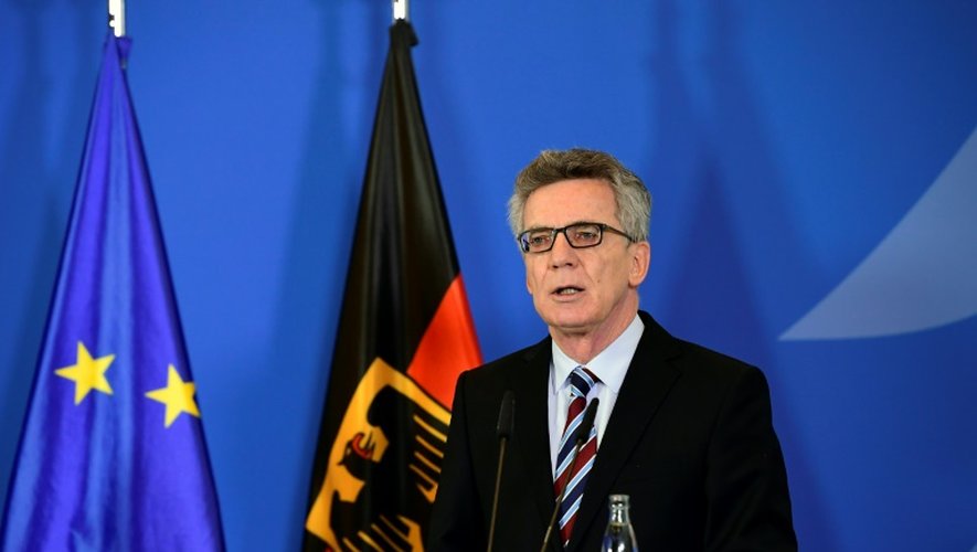 Le ministre allemand de l'Intérieur Thomas de Maizière lors d'une conférence de presse à Berlin, le 23 décembre 2016