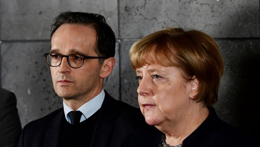 La chancelière allemande Angela Merkel  et le ministre de la Justice Heiko Maas, à Berlin le 22 décembre 2016