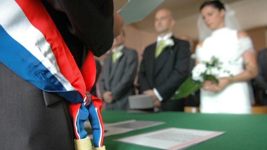 Un mariage à la mairie de Caen le 8 mars 2009