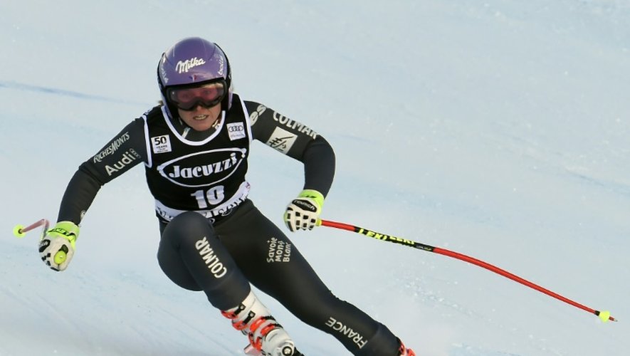 Tessa Worley à Val d"Isère, le 16 décembre 2016