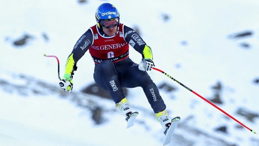 Le Français Valentin Giraud Moine qui s'est classé 9e du combiné de ski alpin de Santa Caterina le 29 décembre 2016