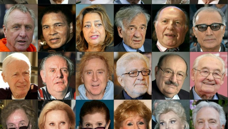 Parmi les grands disparus en 2016, Michèle Morgan, Fidel Castro, Mohamed Ali, Carrie Fisher, entre autres