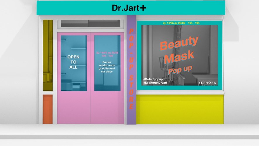 Dr Jart+ accueillera le public dans son premier pop-up store français du 14 au 20 mai prochains.