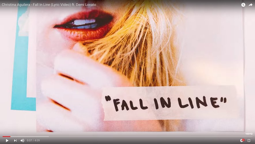 "Fall In Line" le nouveau titre de Christina Aguilera en duo avec Demi Lovato.