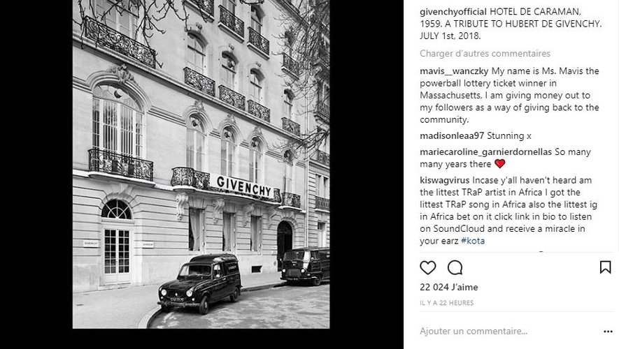 L'hôtel de Caraman a inspiré le thème du prochain défilé haute couture de la maison Givenchy.