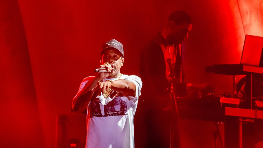 Jay-Z en concert lors de l'Austin City Limits Music Festival de Zilker Park