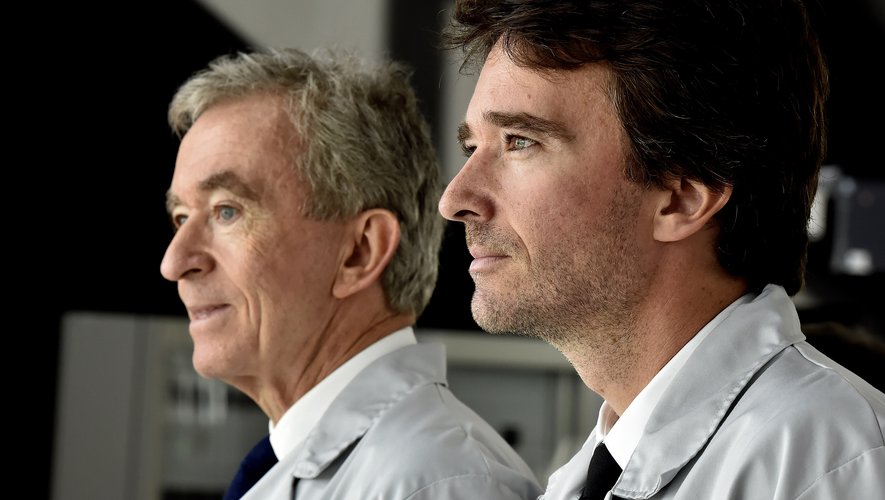 Bernard Arnault (à gauche) et son fils Antoine, à la tête du groupe de luxe LVMH