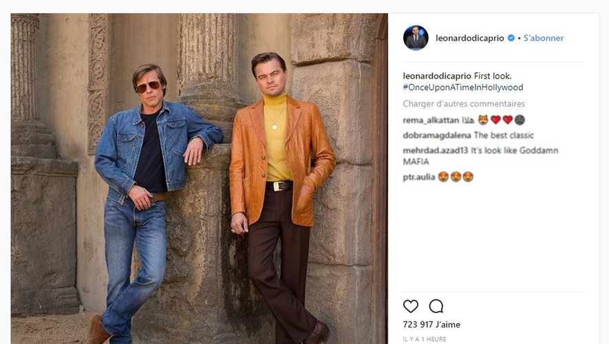 Leonardo DiCaprio et Brad Pitt arborent un look très seventies dans le prochain film de Tarantino