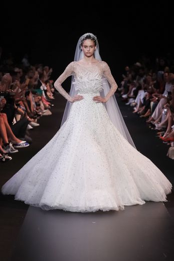La spectaculaire robe de mariée couture de Georges Hobeika.