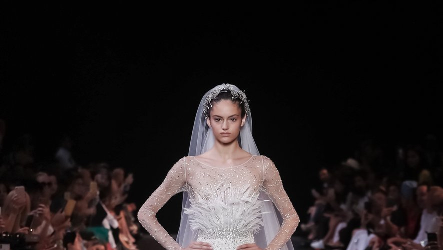 La spectaculaire robe de mariée couture de Georges Hobeika.