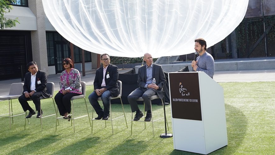 Le projet "Loon" prévoit de déployer des ballons dans l'atmosphère pour améliorer les connexions internet dans les zones isolées...
