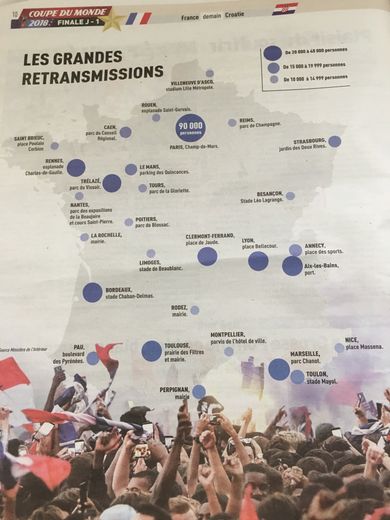 Rodez sur la carte des fan-zones citées par le journal L'Equipe.