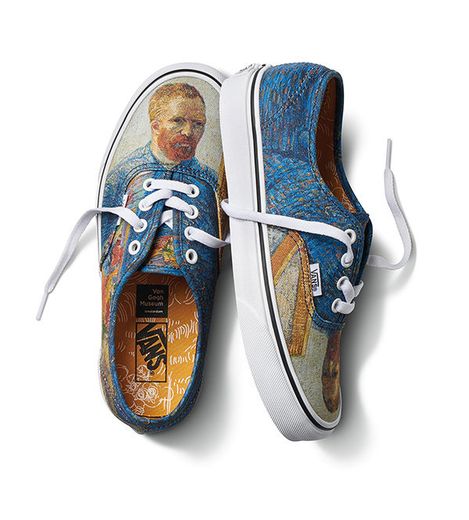 Un autoportrait de Van Gogh sur une paire de Vans Authentic