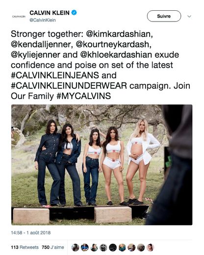 Calvin Klein réunit les soeurs Kardashian pour une séance photo