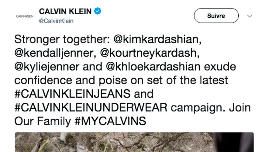 Calvin Klein réunit les soeurs Kardashian pour une séance photo