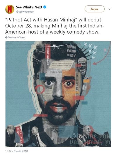 Hasan Minhaj sera le premier américain d'origine indienne à présenter un talk-show hebdomadaire.