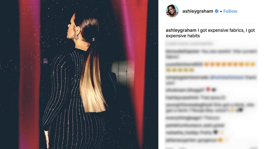 Ashley Graham sur Instagram, 2018.