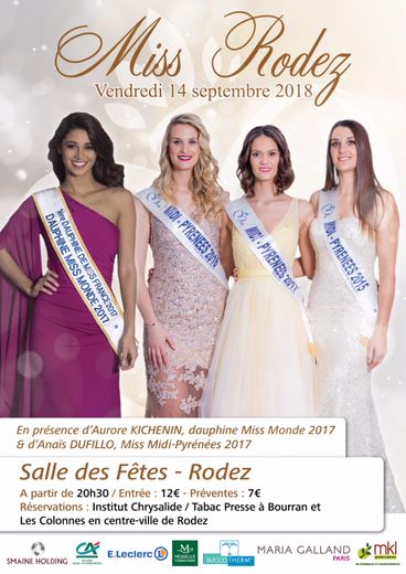 Miss Rodez 2018 : les inscriptions sont ouvertes