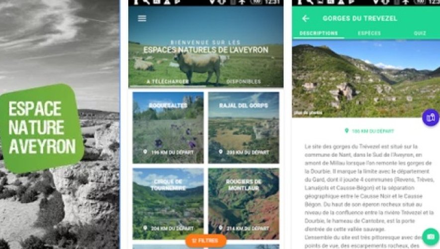 « Espace nature Aveyron », la nouvelle appli qui met en avant les richesses naturelles du département
