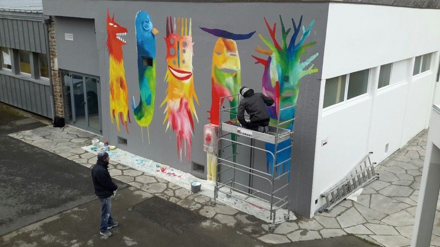 A Rodez, Bault met son art au service des lycéens de Foch