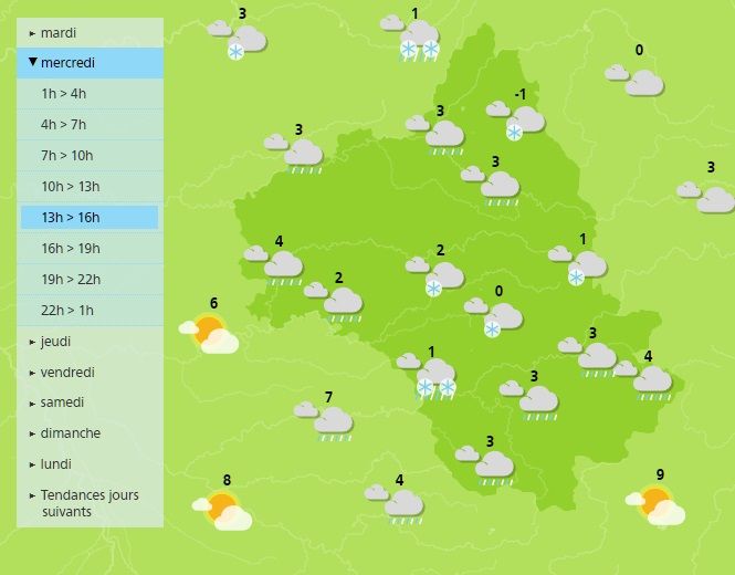 Il va neiger mercredi et jeudi en Aveyron