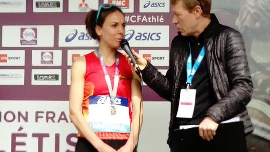 Anne-Lise Rousset sur le podium des championnats de France