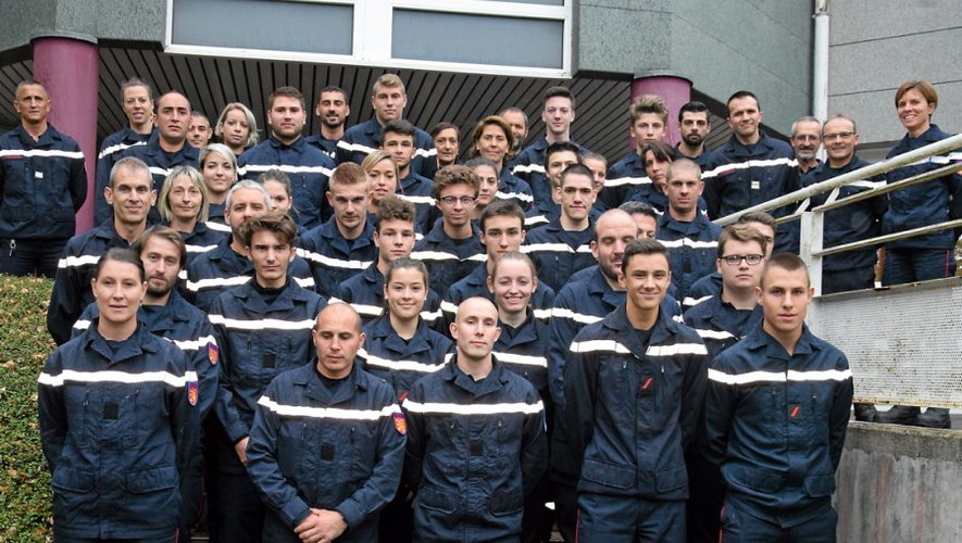Quarante-cinq nouvelles recrues pour les sapeurs-pompiers de l’Aveyron