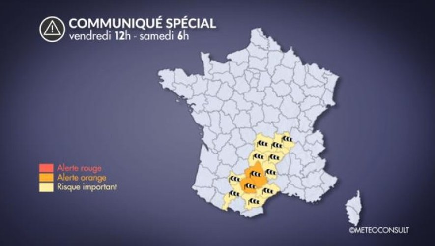 L’Aveyron placé en alerte orange pour vents violents, dès vendredi