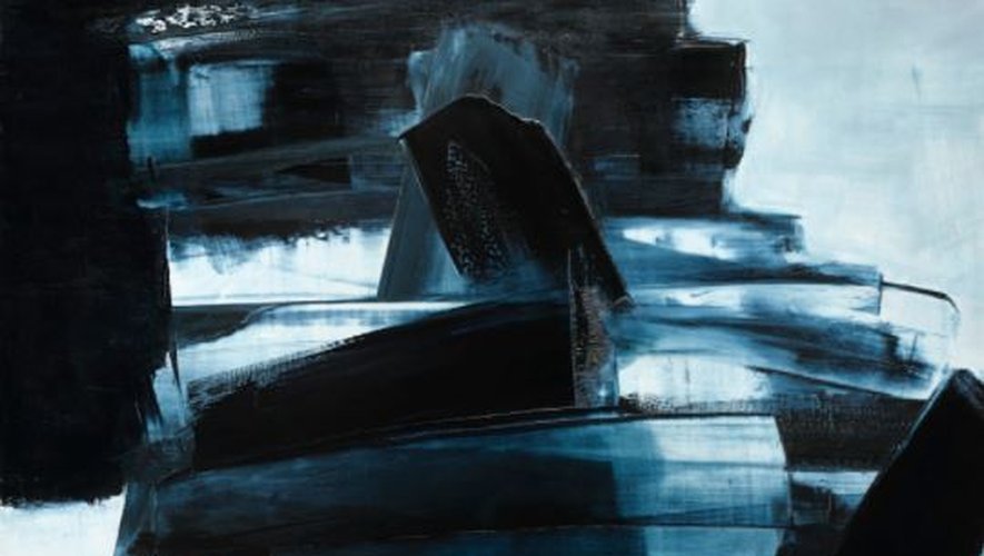 Une œuvre «bleue» de Pierre Soulages s’envole pour un prix record de 6,1 millions d’euros