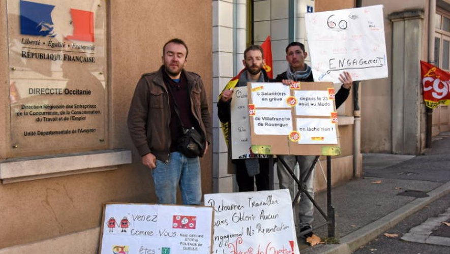Une manifestation, mardi à Rodez, pour interpeller l’inspection du travail.
