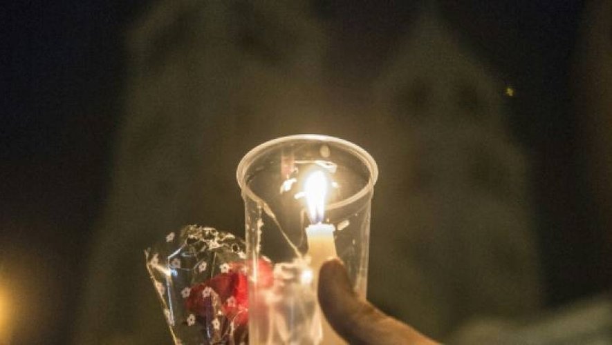 Veillée de prière le 17 décembre 2016 dans l'église copte Saint-Pierre et Saint-Paul au Caire, à la mémoire des 28 personnes tuées quelques jours plus tôt dans un attentat