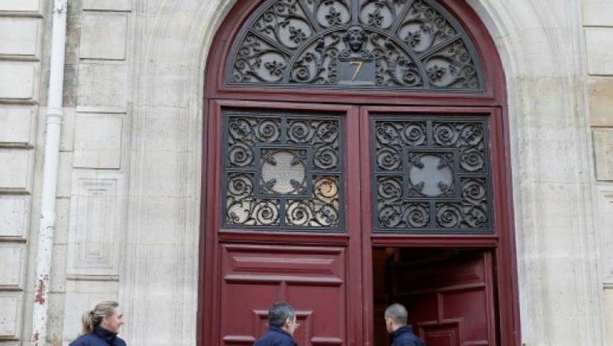 L'entrée de la résidence hôtelière de la Rue Tronchet à Paris dans laquelle la star américaine a a été détroussée, le 3 octobre 2017