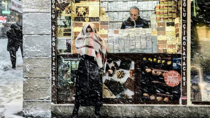 Istanbul sous la neige, le 7 janvier 2017