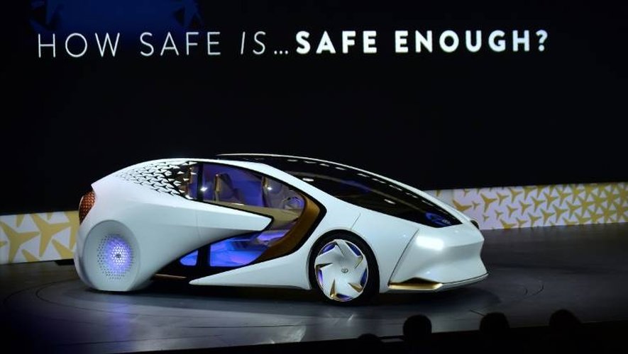 La Toyota Concept-i exposée le 4 janvier 2017 au salon d'électronique CES de Las Vegas