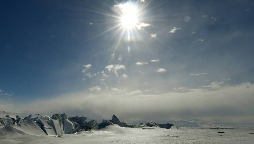 Vue de la base Scott le 12 novembre 2016 en Antarctique