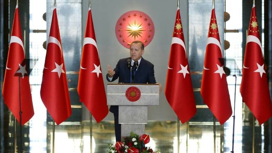 Le président turc Recep Tayyip Erdogan, le 9 janvier 2017 dans son palais à Ankara