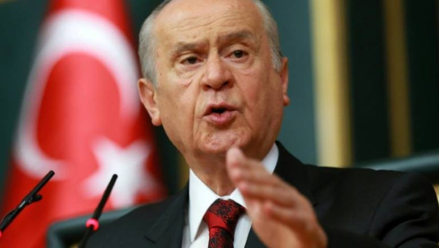 Devlet Bahçeli, leader du parti turc MHP,le 19 juillet 2016 à Ankara